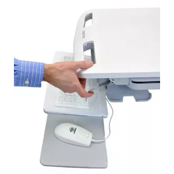 Multimeediakäru Ergotron StyleView alumiiniumhall valge