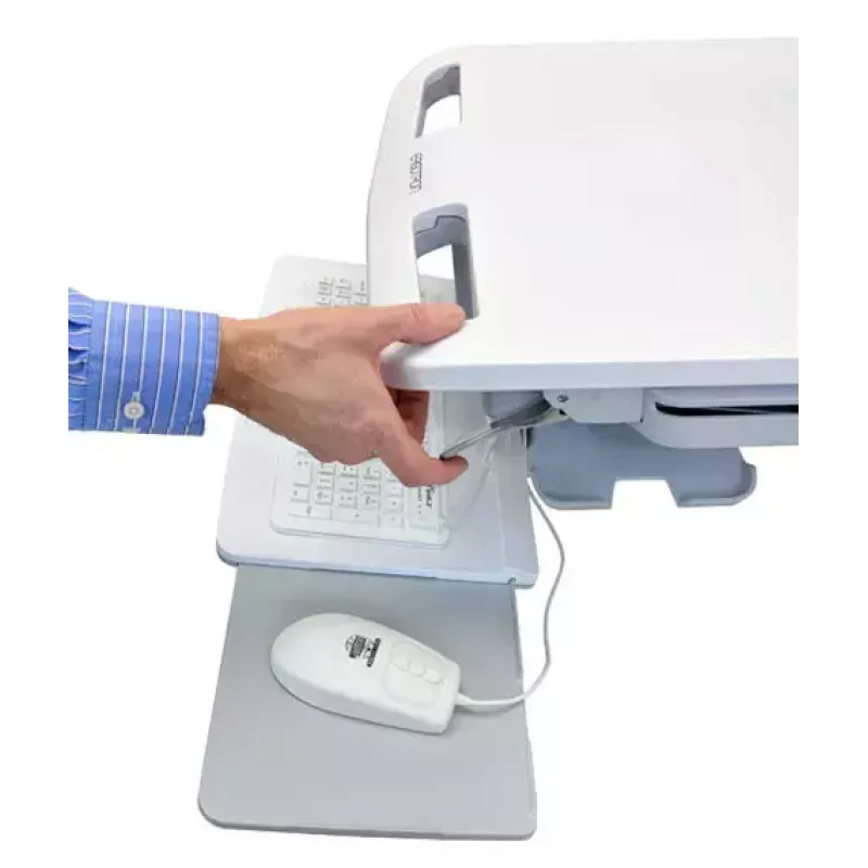 Multimeediakäru Ergotron StyleView alumiiniumhall valge
