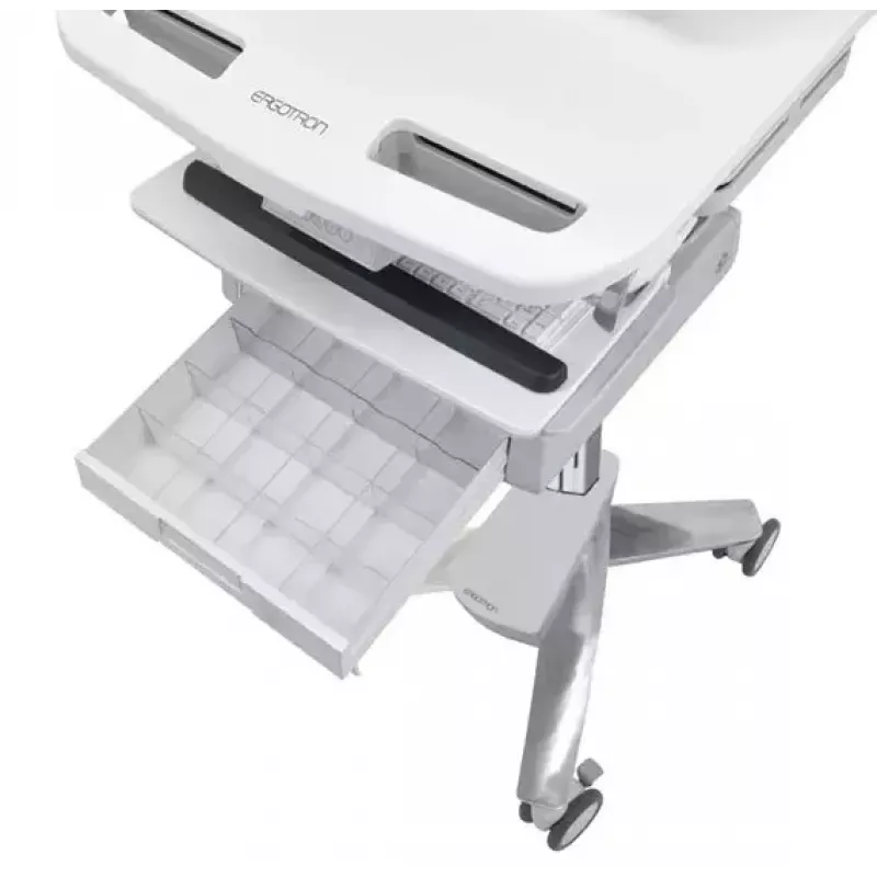 Multimeediakäru Ergotron StyleView alumiiniumhall valge