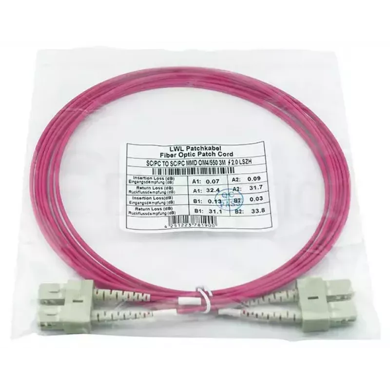 Kiudoptiline kaabel BlueOptics SFP3232FU0.5MK 0,5 m SC OM4