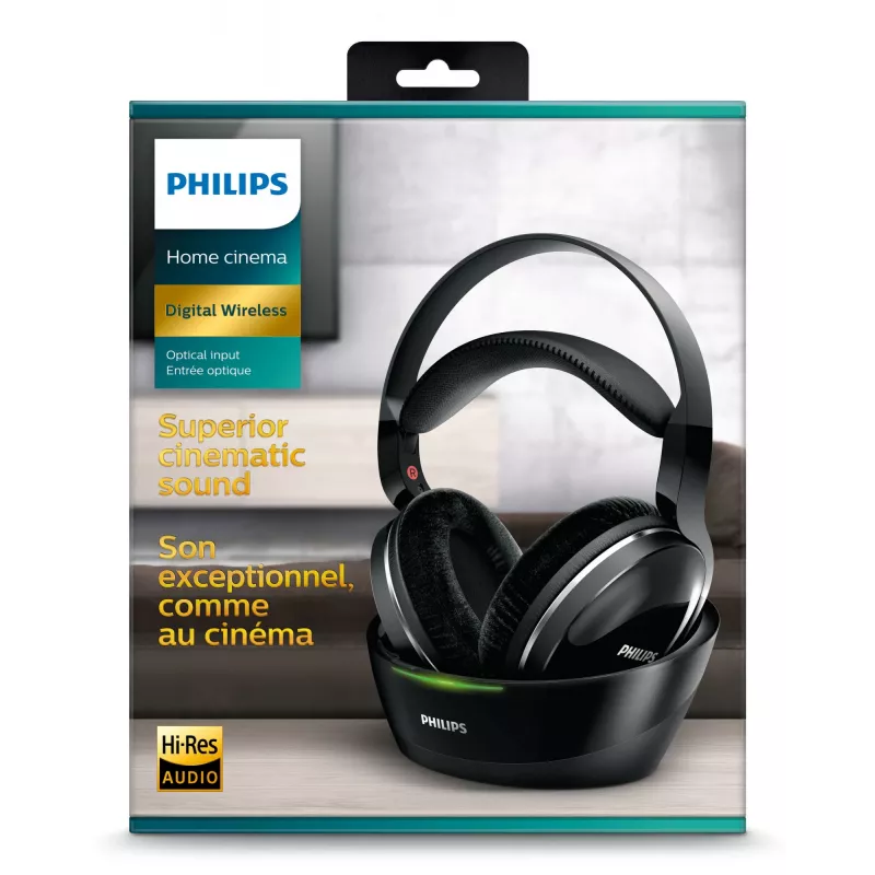 Philips SHD8850/12 kõrvaklapid/peakomplekt juhtmevaba peakomplekt Muusika Must