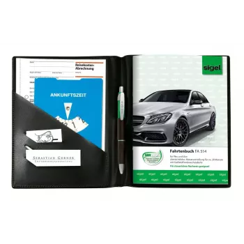 Personal Organizer Sigel EF510 Leatherette plastik Must