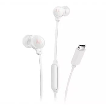 Motorola EARBUDS3CSValge kõrvaklapid-peakomplekt Juhtmega Kõrvasisene Kõned/muusika USB USB-C Valge