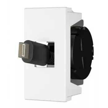 Pistikupesa USB C Kindermann 7464000620 must valge