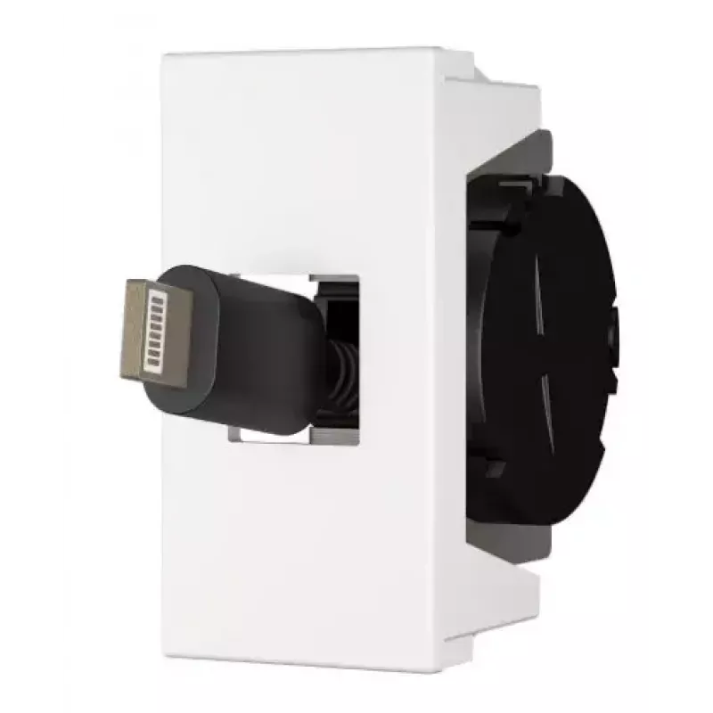 Pistikupesa USB C Kindermann 7464000620 must valge