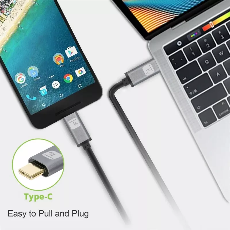 Techly USB 3.2 Gen 2 USB-C M/M kaabel 1m must, 1 m, USB B, USB C, USB 3.2 Gen 1 (3.1 Gen 1), 10 Gbit/s, Must