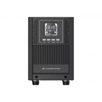 Conceptronic ZEUS52E2K 2000VA 1800W võrgutoitega torn-UPS, IEC, topeltmuundus (võrgutoide), 2 kVA, 1800 W, siinus, 220 V, 240 V