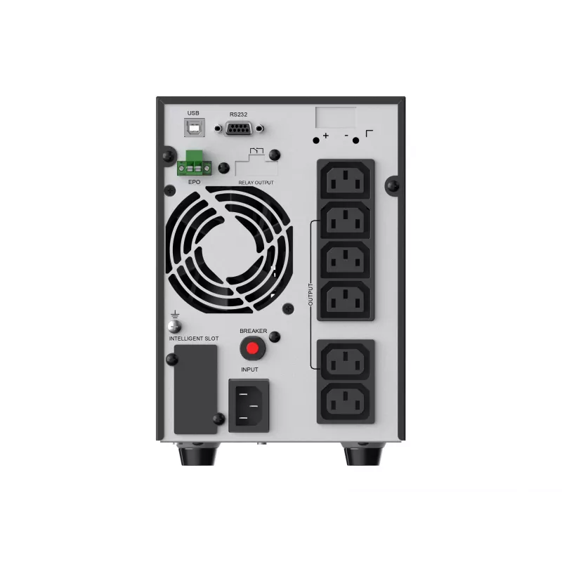 Conceptronic ZEUS52E2K 2000VA 1800W võrgutoitega torn-UPS, IEC, topeltmuundus (võrgutoide), 2 kVA, 1800 W, siinus, 220 V, 240 V