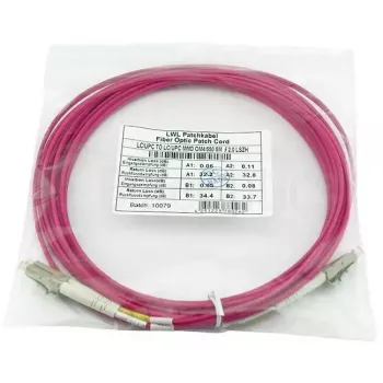 Fiiberoptiline kaabel BlueOptics SFP3131FU1.5MK LC OM4 1.5 m Roosa