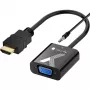 Techly kaabliadapter HDMI-VGA helipistikuga