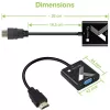 Techly kaabliadapter HDMI-VGA helipistikuga