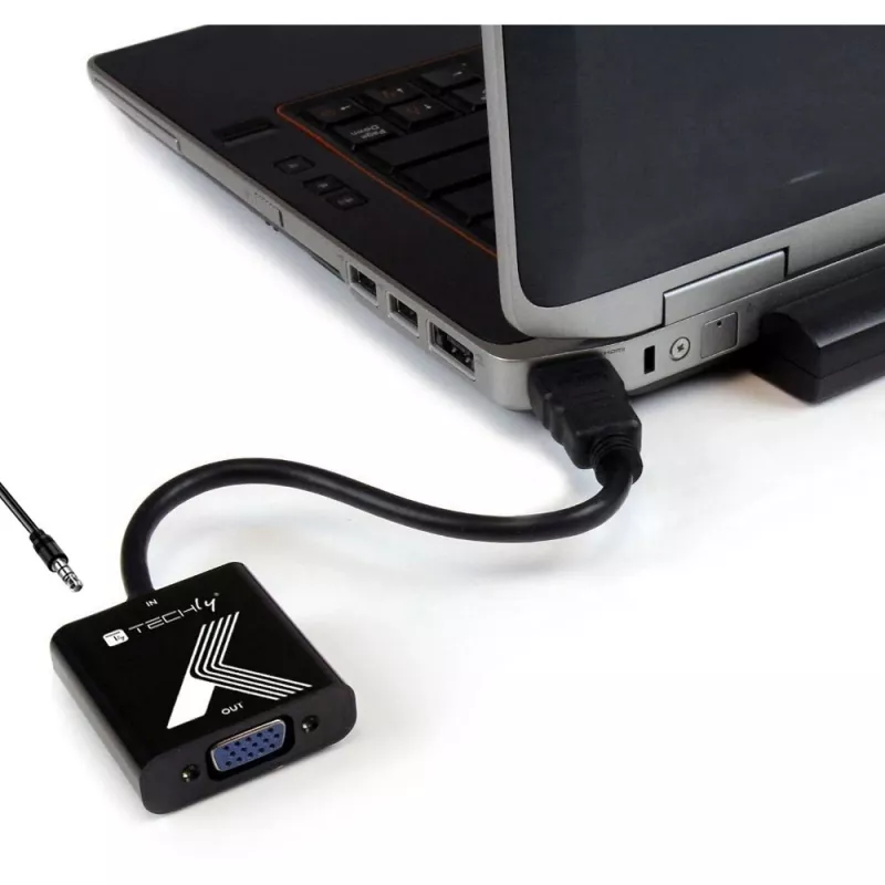 Techly kaabliadapter HDMI-VGA helipistikuga