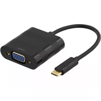 Videokaabli adapter Deltaco USBC-VGA