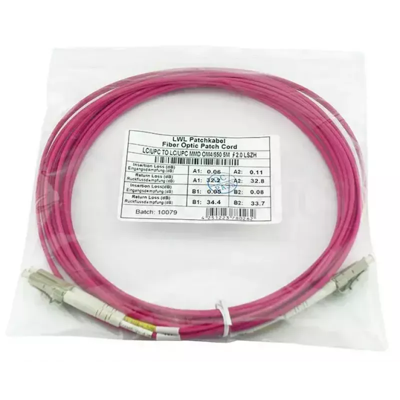 BlueOptics CBL-LC-OM4-2M-BO fiiberoptiline kaabel 2m LC-pistik