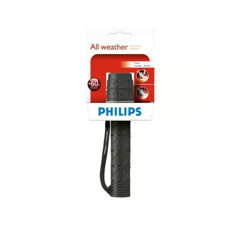 Käsitaskulamp Philips LightLife SFL3361/10 Must Kummist 2,4V