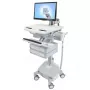 Multimeediakäru Ergotron StyleView Alumiiniumhall valge