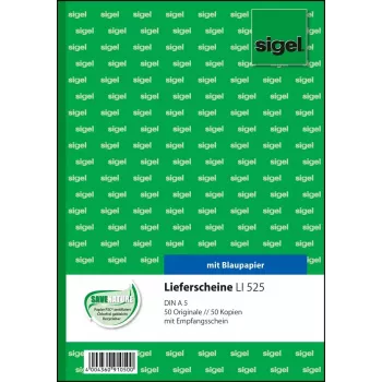 Business Form Sigel LI525 A5 Roosa Valge