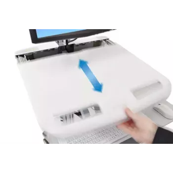 Multimeediakäru Ergotron StyleView Alumiinium Hall Valge