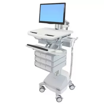Multimeediakäru Ergotron StyleView Alumiinium Hall Valge