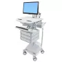 Multimeediakäru Ergotron StyleView Alumiinium Hall Valge