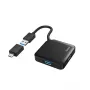 Hama USB Hub, 4 porti, USB 3.2 Gen 1, 5 Gbit/s, koos USB-C adapteriga