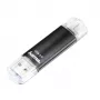 Hama Laeta Twin USB-mälupulk 256 GB USB Type-A / Micro-USB 3.2 Gen 1 (3.1 Gen 1) Must