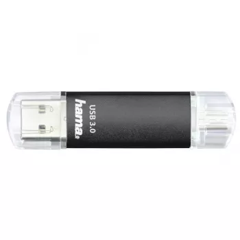 Hama Laeta Twin USB-mälupulk 256 GB USB Type-A / Micro-USB 3.2 Gen 1 (3.1 Gen 1) Must