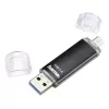 Hama Laeta Twin USB-mälupulk 256 GB USB Type-A / Micro-USB 3.2 Gen 1 (3.1 Gen 1) Must