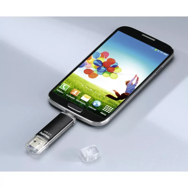 Hama Laeta Twin USB-mälupulk 256 GB USB Type-A / Micro-USB 3.2 Gen 1 (3.1 Gen 1) Must