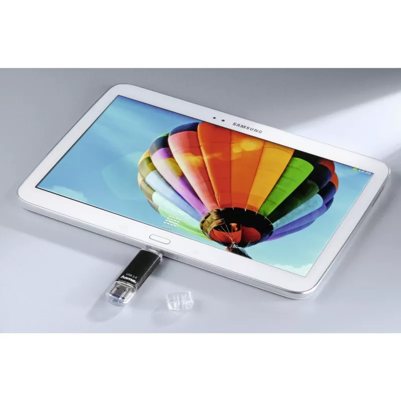 Hama Laeta Twin USB-mälupulk 256 GB USB Type-A / Micro-USB 3.2 Gen 1 (3.1 Gen 1) Must
