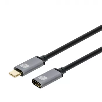Techly USB 3.2 Gen 2 USB-C M/F kaabel 1m Must, 1 m, USB C, USB C, USB 3.2 Gen 2 (3.1 Gen 2), 10 Gbit/s, Must, Hall