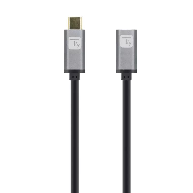 Techly USB 3.2 Gen 2 USB-C M/F kaabel 1m Must, 1 m, USB C, USB C, USB 3.2 Gen 2 (3.1 Gen 2), 10 Gbit/s, Must, Hall