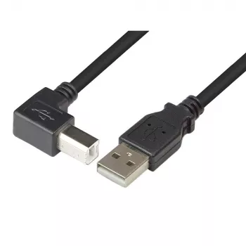 Techly USB 2.0 kaabel A isane / B isane nurga all 1m ICOC U-AB-10-ANG