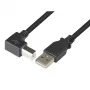 Techly USB 2.0 kaabel A isane / B isane nurga all 1m ICOC U-AB-10-ANG