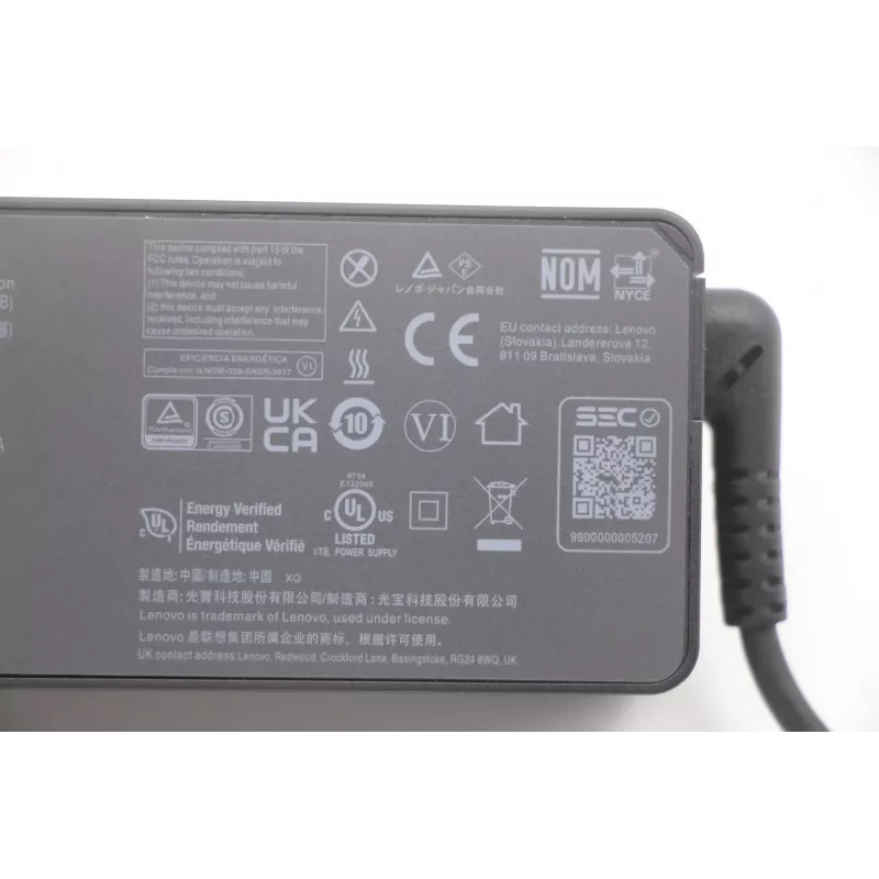 Lenovo 5A10W86253 toiteadapter Sisetingimustesse 65 W Must