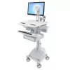 Multimeediakäru Ergotron StyleView Alumiinium Hall Valge