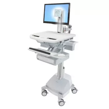 Multimeediakäru Ergotron StyleView Alumiinium Hall Valge