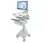 Multimeediakäru Ergotron StyleView Alumiinium Hall Valge