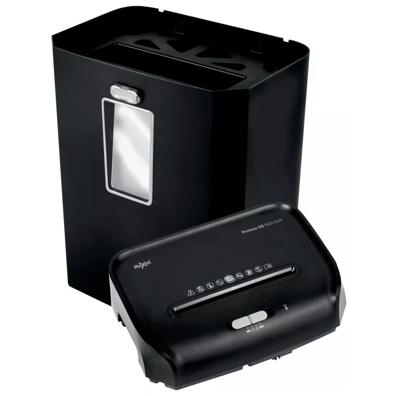 Rexel ProMax QS RSS1535 ribapaberi purustaja P2, ribapurustus, 22 cm, 6 mm, 35 L, 300 lehte, 58 dB