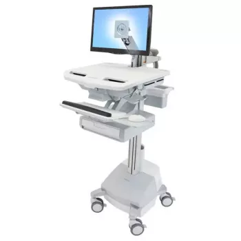 Multimeediakäru Ergotron StyleView Alumiinium Hall Valge