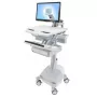 Multimeediakäru Ergotron StyleView Alumiinium Hall Valge