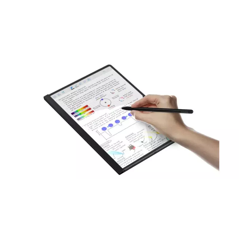 Samsung EF-ZX900PBEGEU tahvelarvuti ümbris 37,1 cm (14,6 tolli) Folio Must, Läbipaistev
