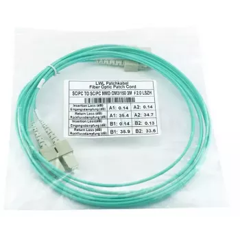 BlueOptics Duplex LWL Patchkabel SC-SC OM3 2 meetrit 2 m isane/isane