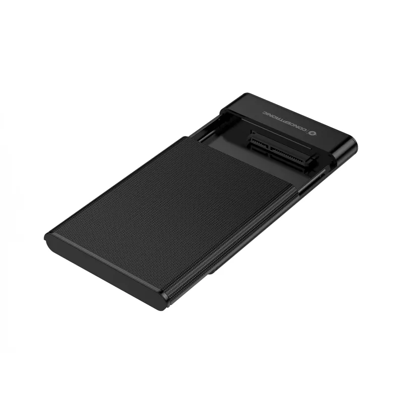 Conceptronic DANTE06B 2,5-tolline kõvakettakarp USB 3.0, HDD/SSD-korpus, 2,5 tolli, Serial ATA III, 6 Gbit/s, USB-ühendus, must