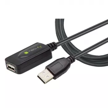 Techly IUSB-REP20TY USB-kaabel USB 2.0 5 m USB A Must