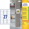 Isekleepuv silt Avery L7874-20 Ümardatud ristkülik