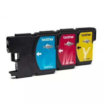 Brother LC1100RBWBP tindikassett 3 tk Originaal tsüaan, magenta, kollane