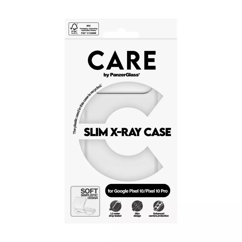 PanzerGlass CARE by moodne ümbris läbipaistev X-Ray Soft Basic ümbris Google Pixel 10 / 10 Pro jaoks