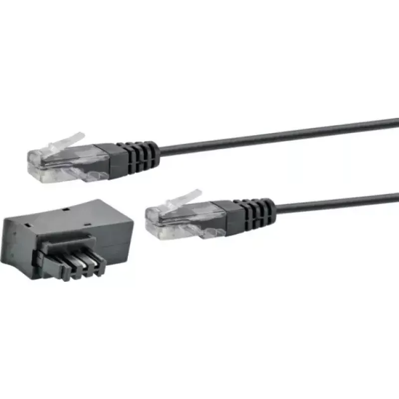 Võrgukaabel Schwaiger TAL6731 533 RJ45 RJ45/TAE-F 3m Must