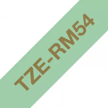 Brother TZE-RM54 silditeip Kuldne mündivärvi taustal